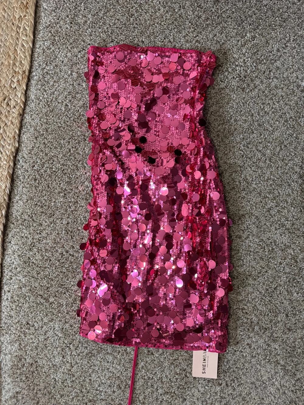 3 for $9 Shein pink strapless, pink party dress 4 3341 nwt